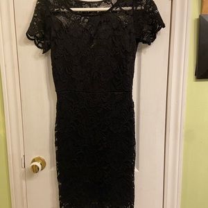 Black lace dress